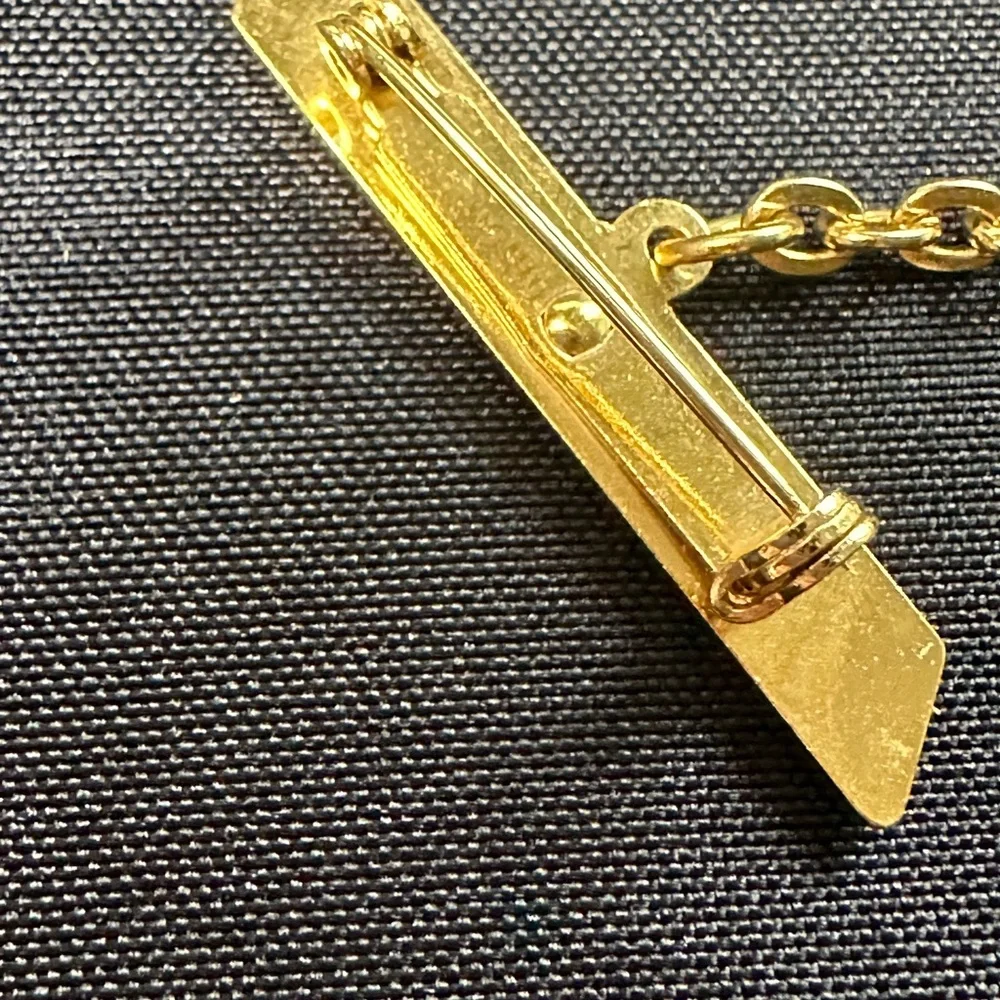 Vintage Grovana Swiss Nurse Fob Watch Brooch Gold Tone White Dial Incabloc Pin